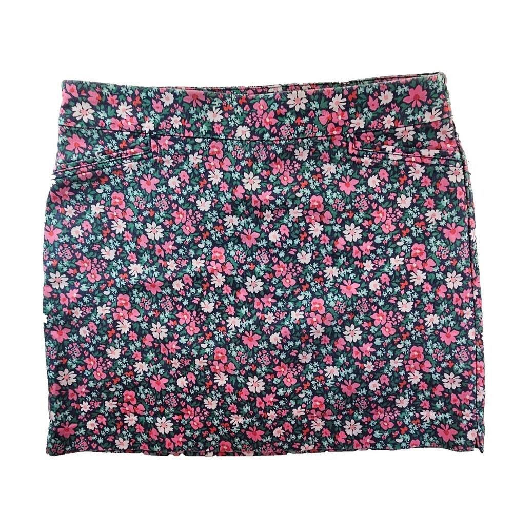 Croft & Barrow Skort Effortless Stretch Size 10R Floral Pull On